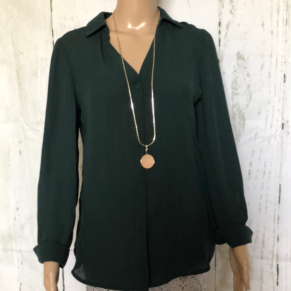 BEBE button down blouse S